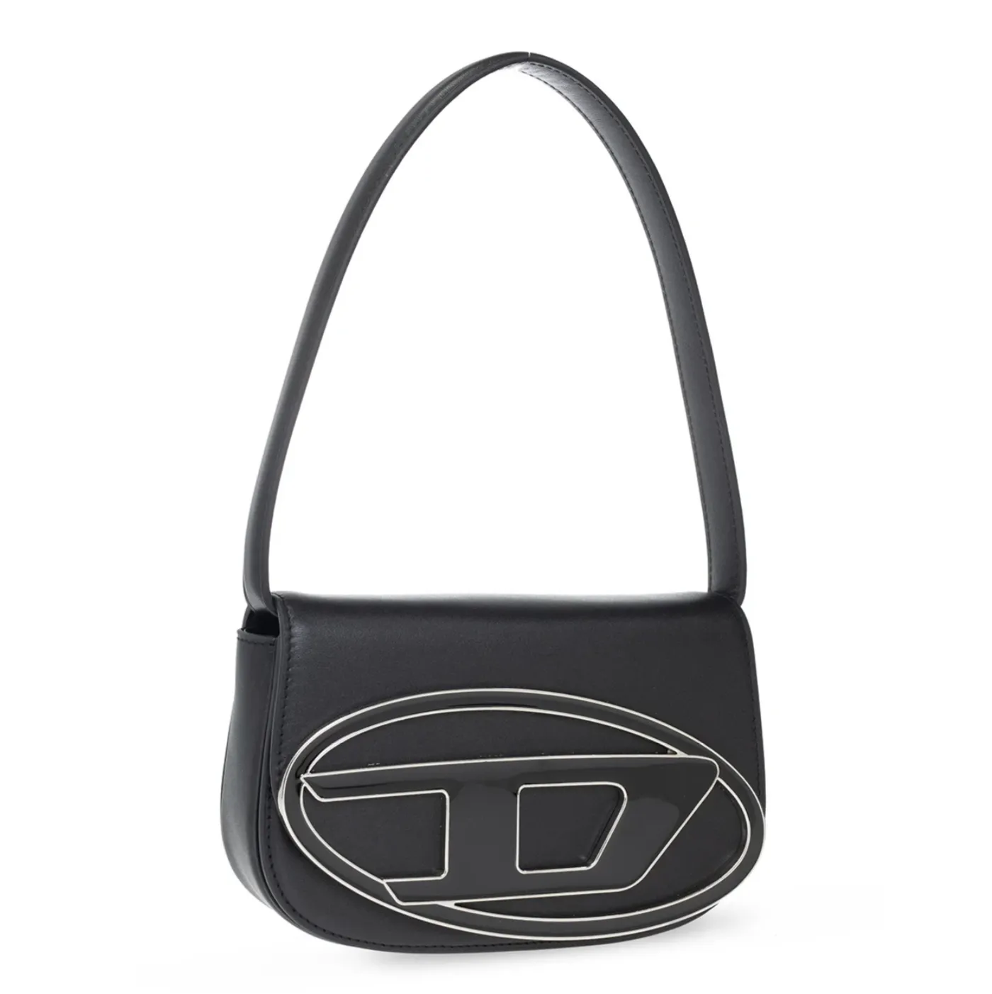 1DR LOGO PLAQUE SHOULDER BAG - BLACK