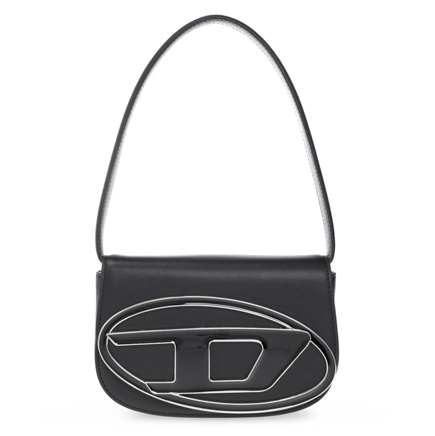 1DR LOGO PLAQUE SHOULDER BAG - BLACK