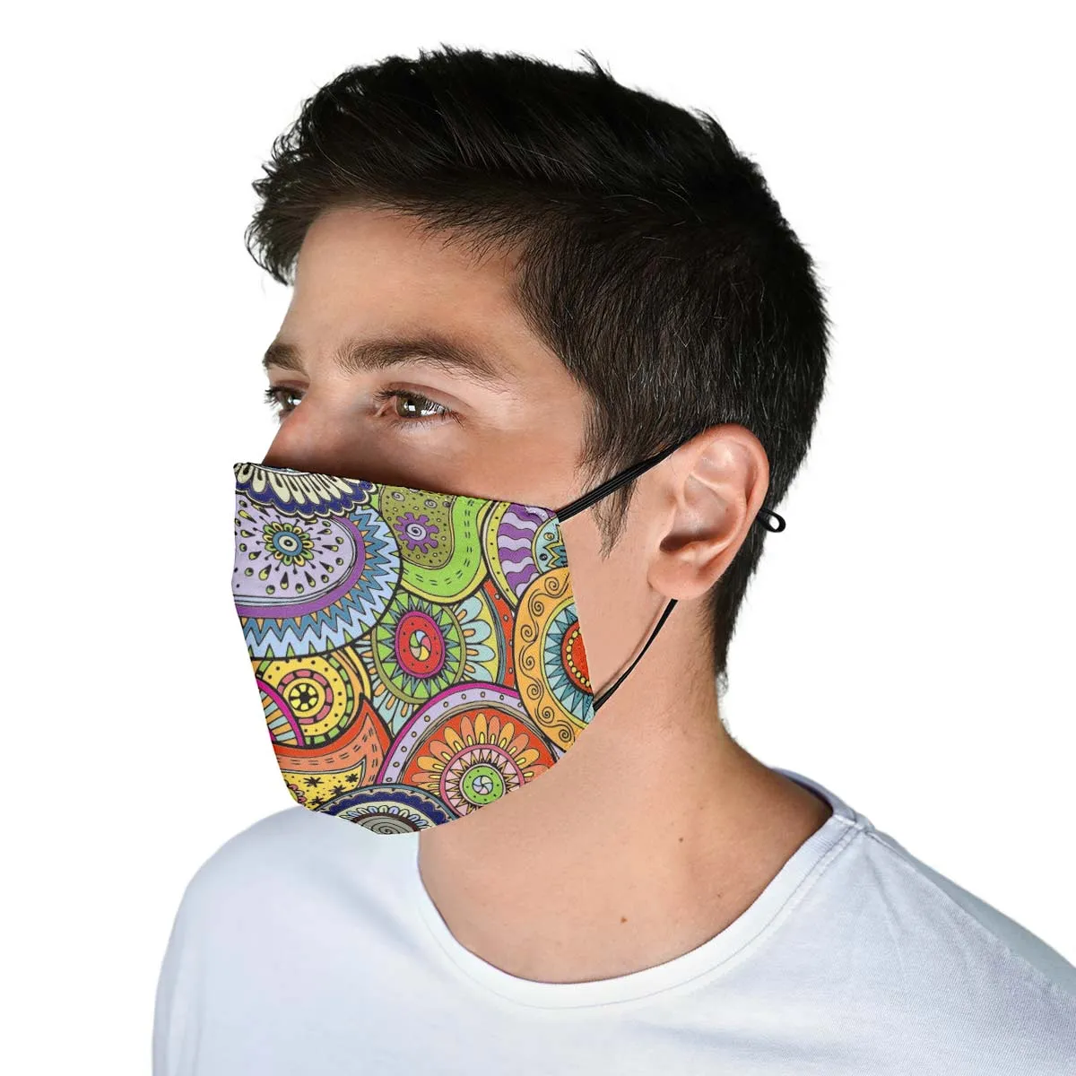 Abstract Paisley Face Cover