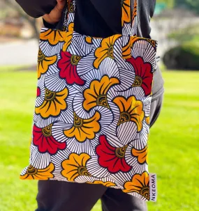 African Print Tote Bag