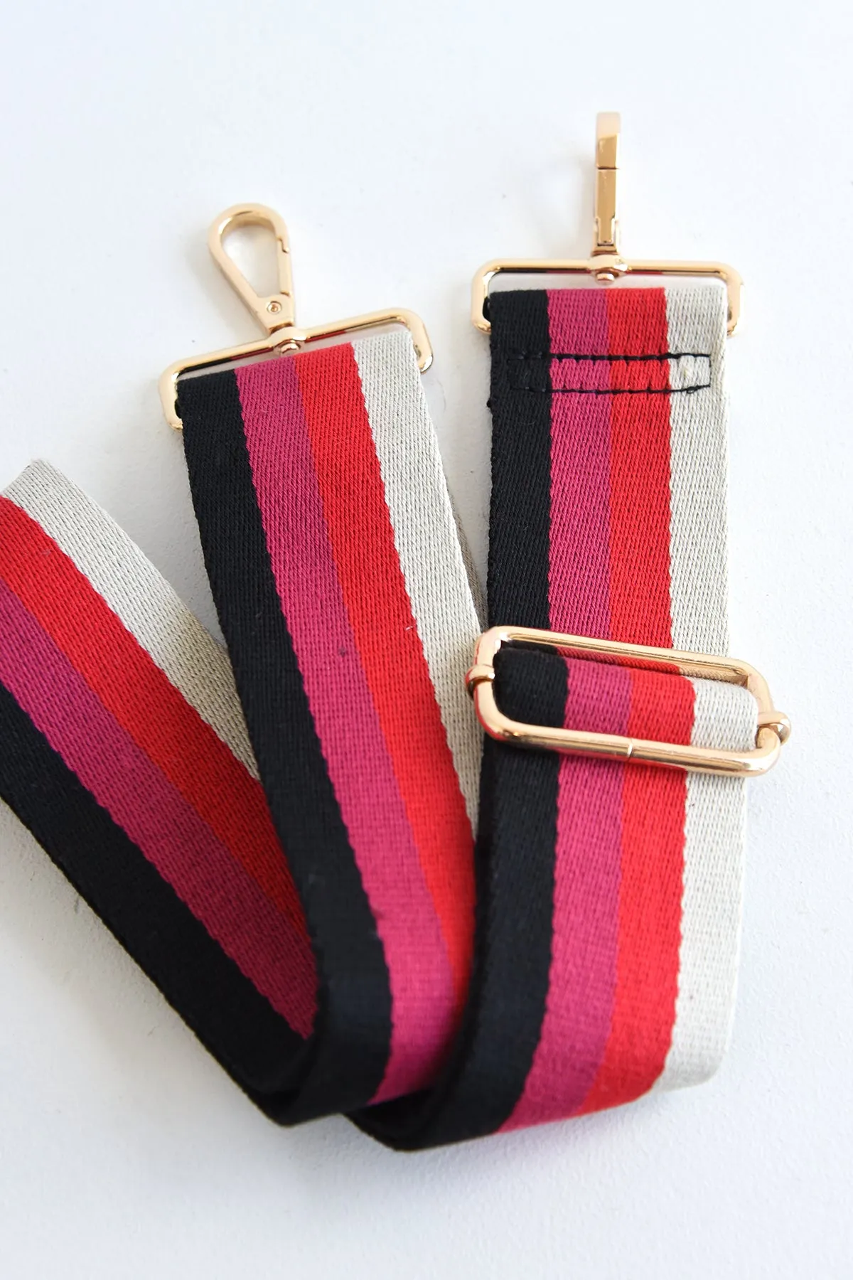 AHDORNED PINK STRIPE STRAP