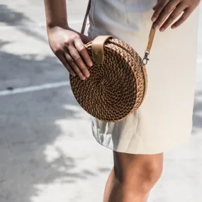 Alicia Rattan Crossbody