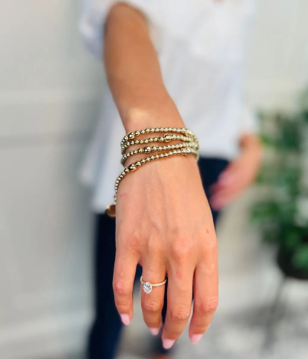 Beaded Heart Wrap Bracelet necklace