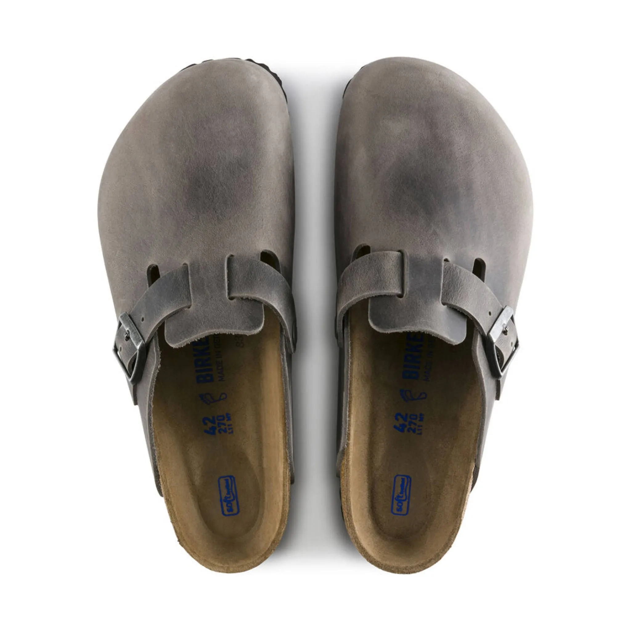 Birkenstock Boston Soft Footbed - Oiled Leather Iron