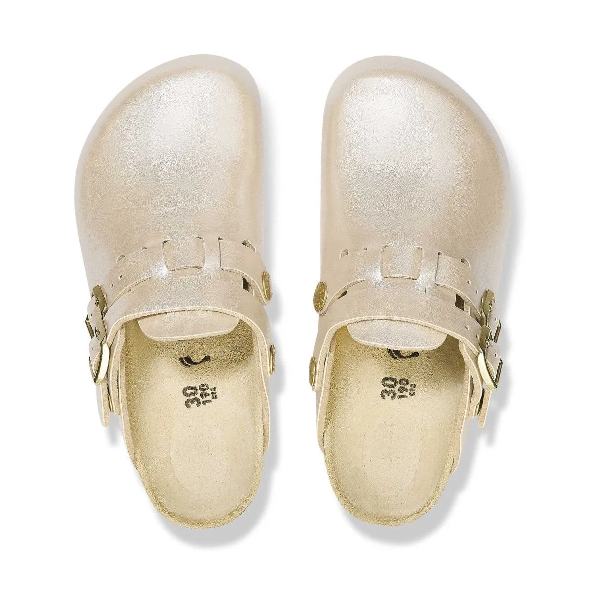 Birkenstock Girl's Kay Pearl White (Sizes 30-34)