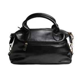 Black Pebbled Handbag