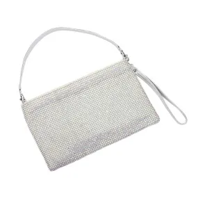 Bling Flat Clutch Crossbody Bag