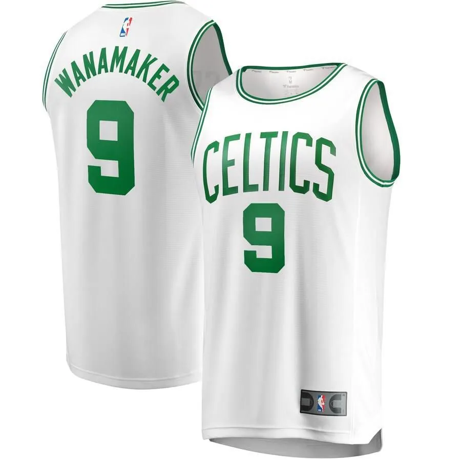 Boston Celtics Brad Wanamaker Fanatics Branded Replica Fast Break Player Association Jersey Mens - White | Ireland R5135H1