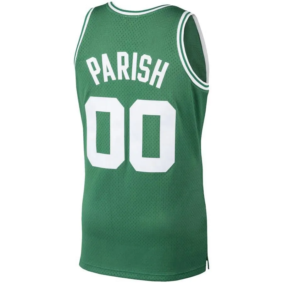 Boston Celtics Robert Parish Mitchell and Ness 1986-87 Hardwood Classics Swingman Jersey Mens - Green | Ireland W0847R3