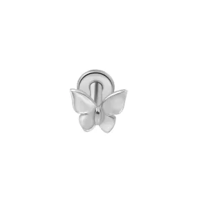 Butterfly Flat Back Stud Earring