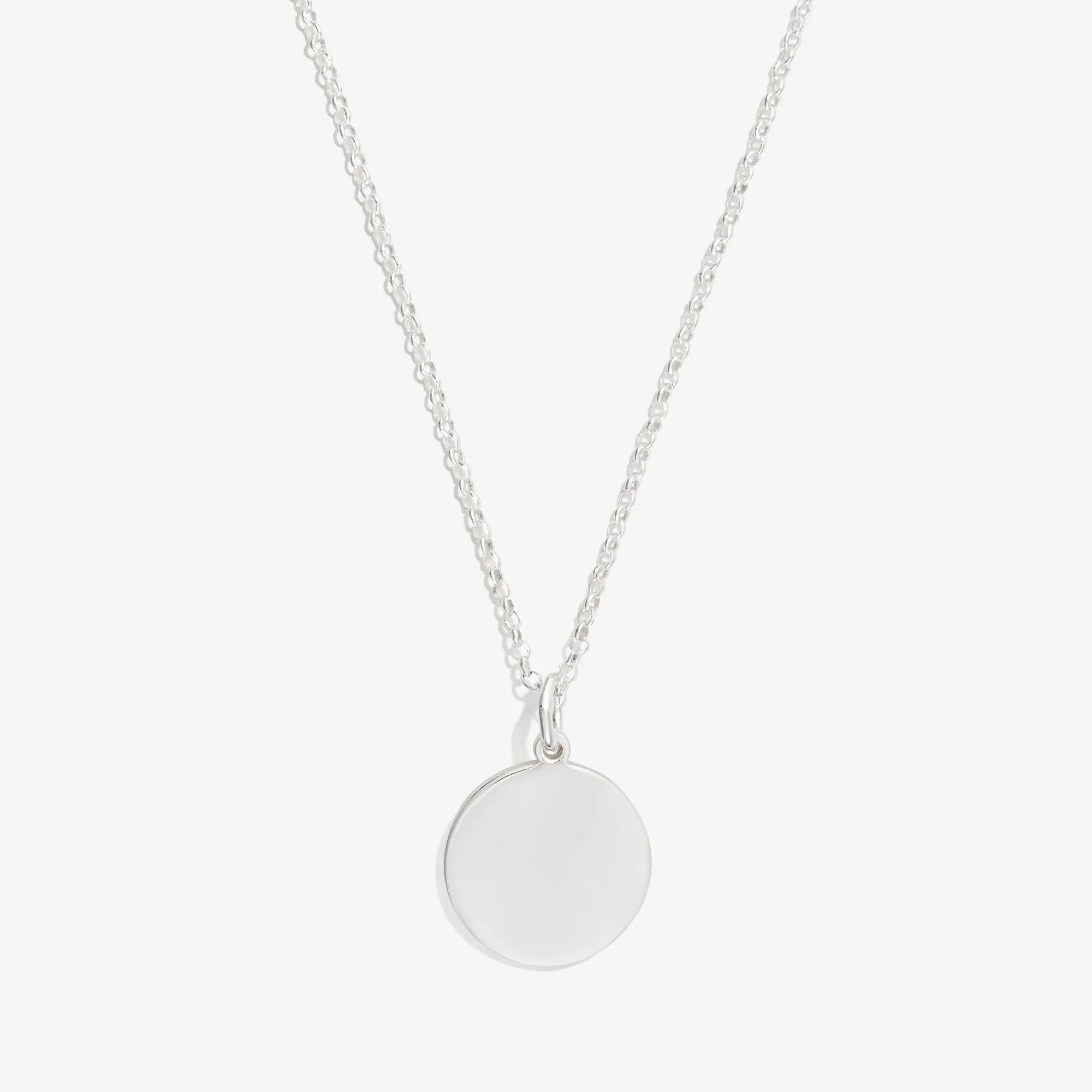 Circle Charm Necklace, 21''