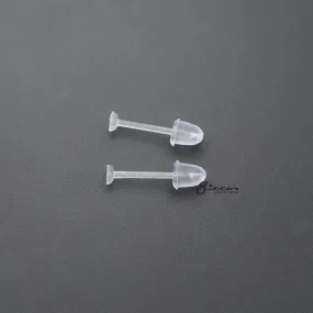 Clear Invisible Earrings Retainer | Light Flat Top Ear Piercing