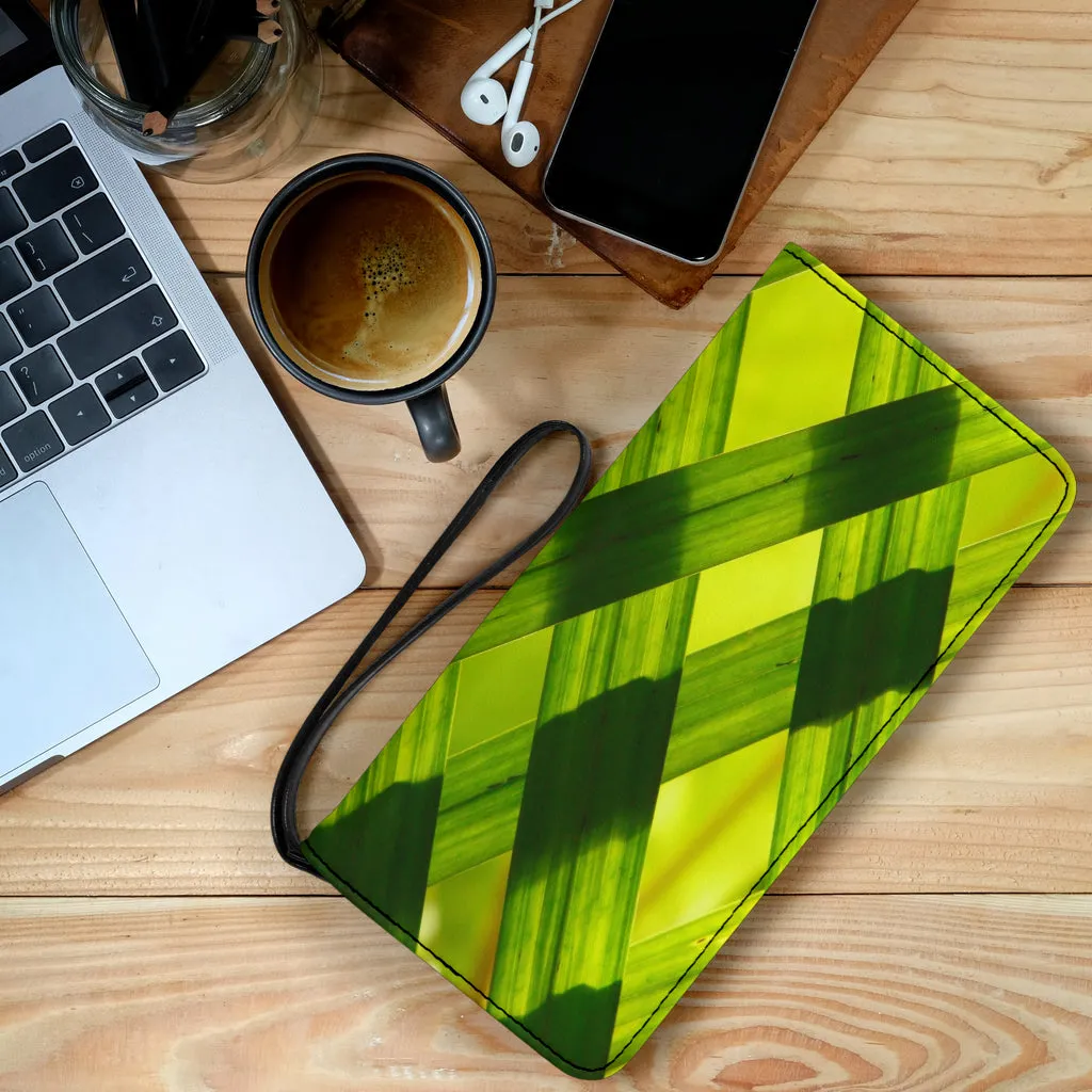 Clutch Purse - Green Grass Design