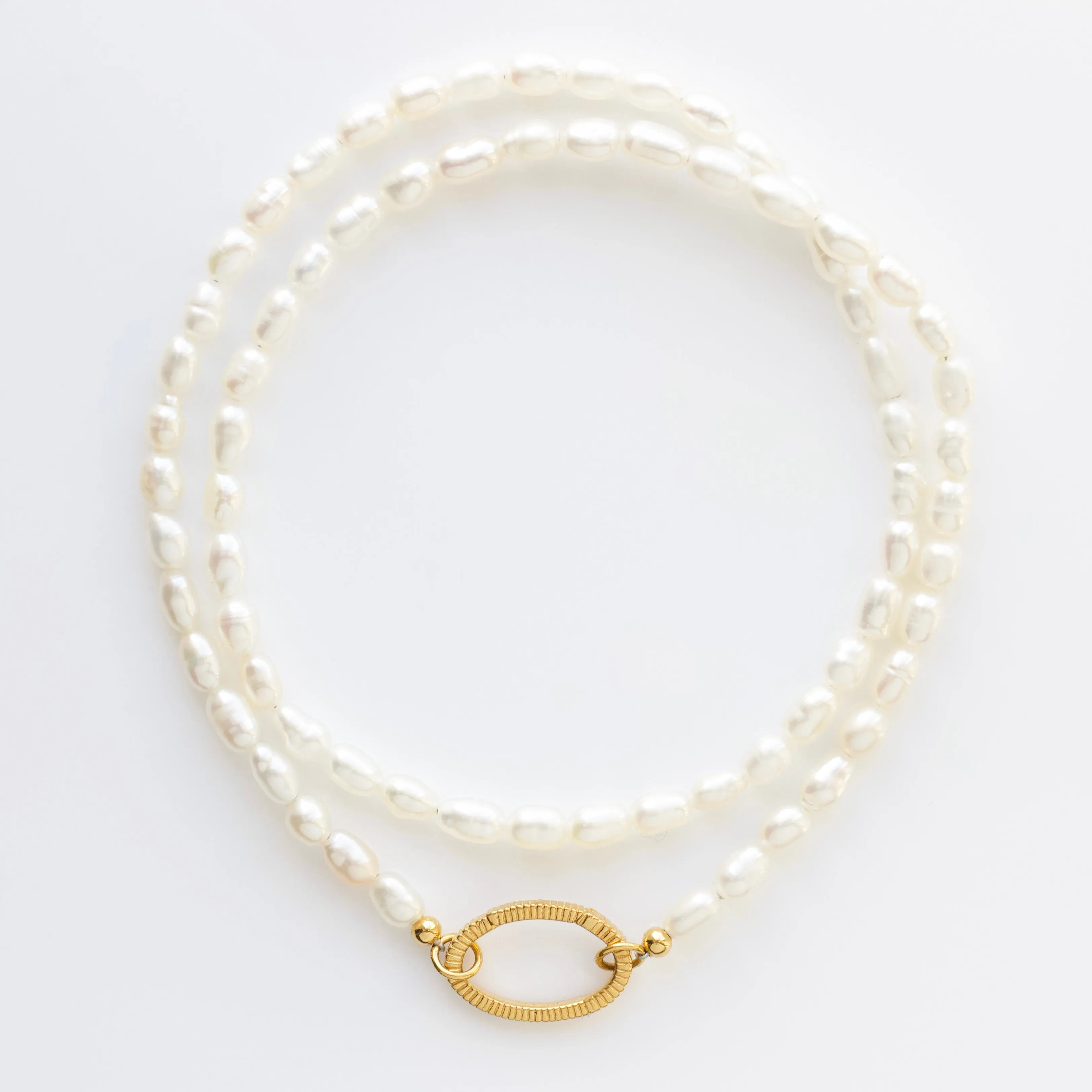 Double Wrap Sunray Pearl Bracelet