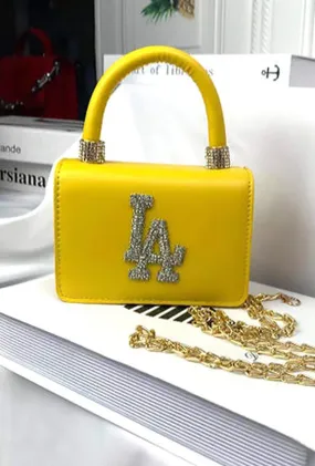 Luxurious ELLAY Micro Kelly Bag with LA Logo Design