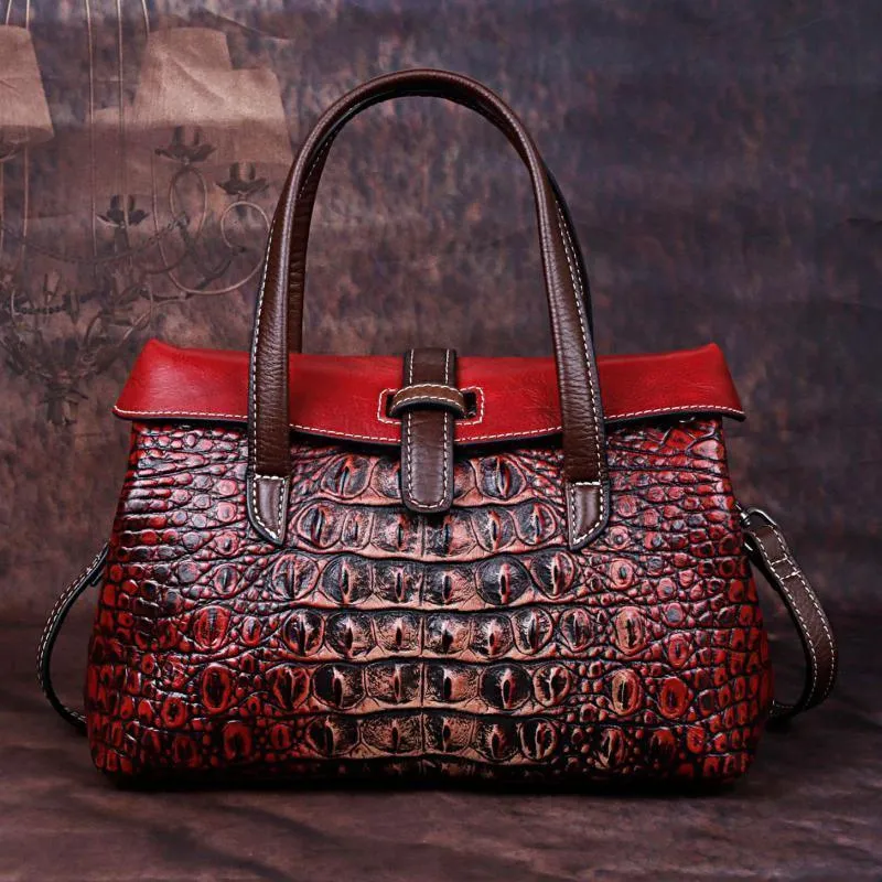 Embossed Luxury Handbag