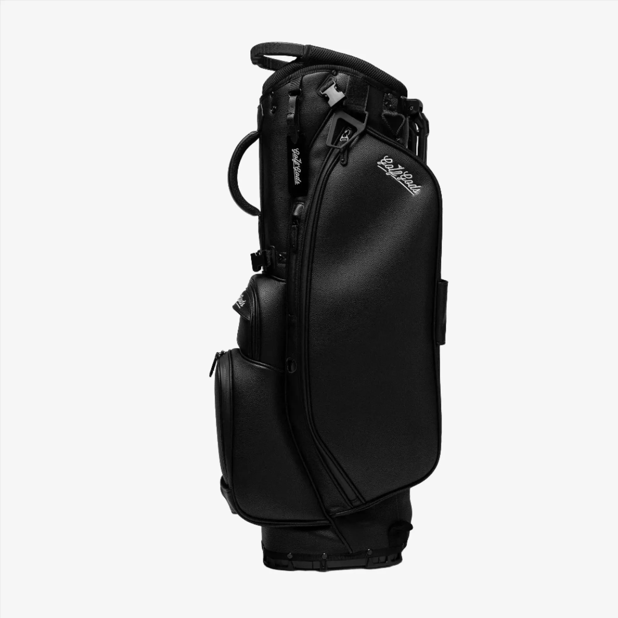 Fairway Leather Golf Stand Bag - Black