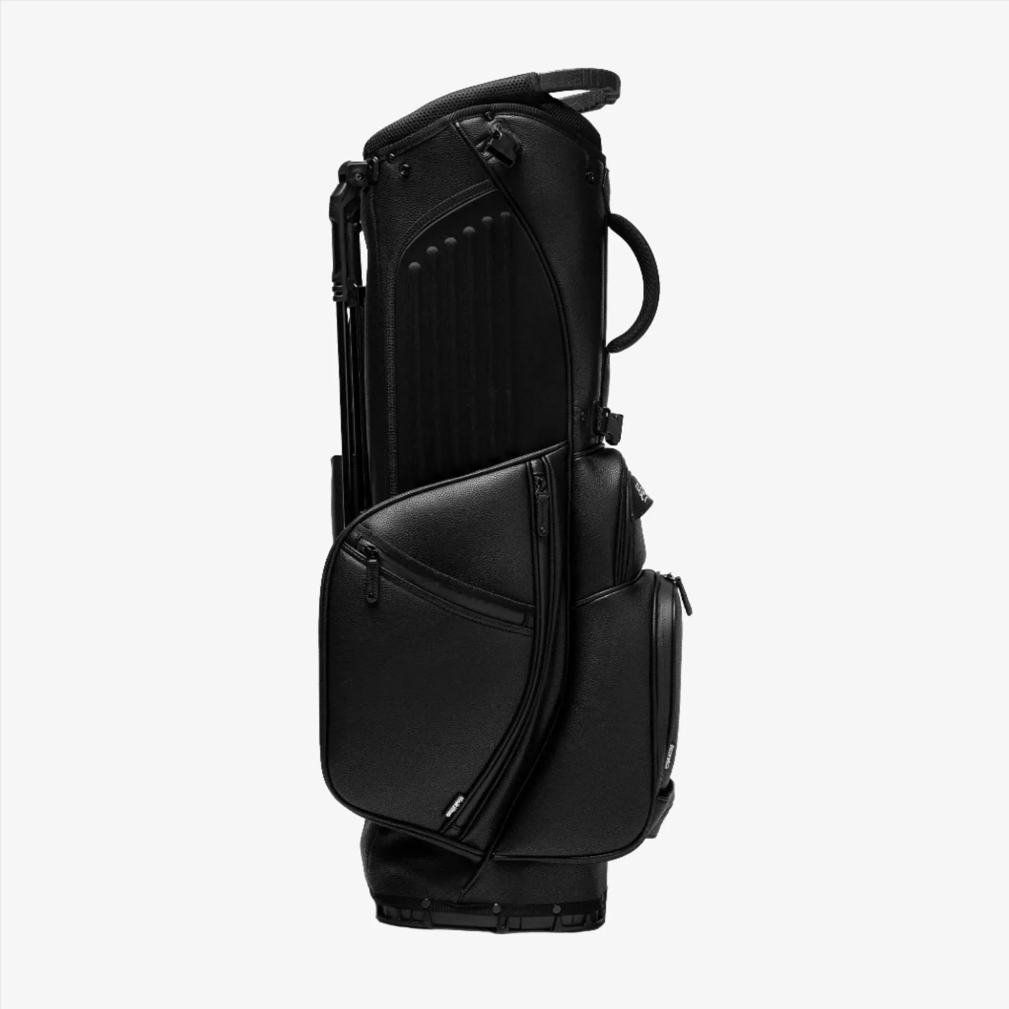 Fairway Leather Golf Stand Bag - Black