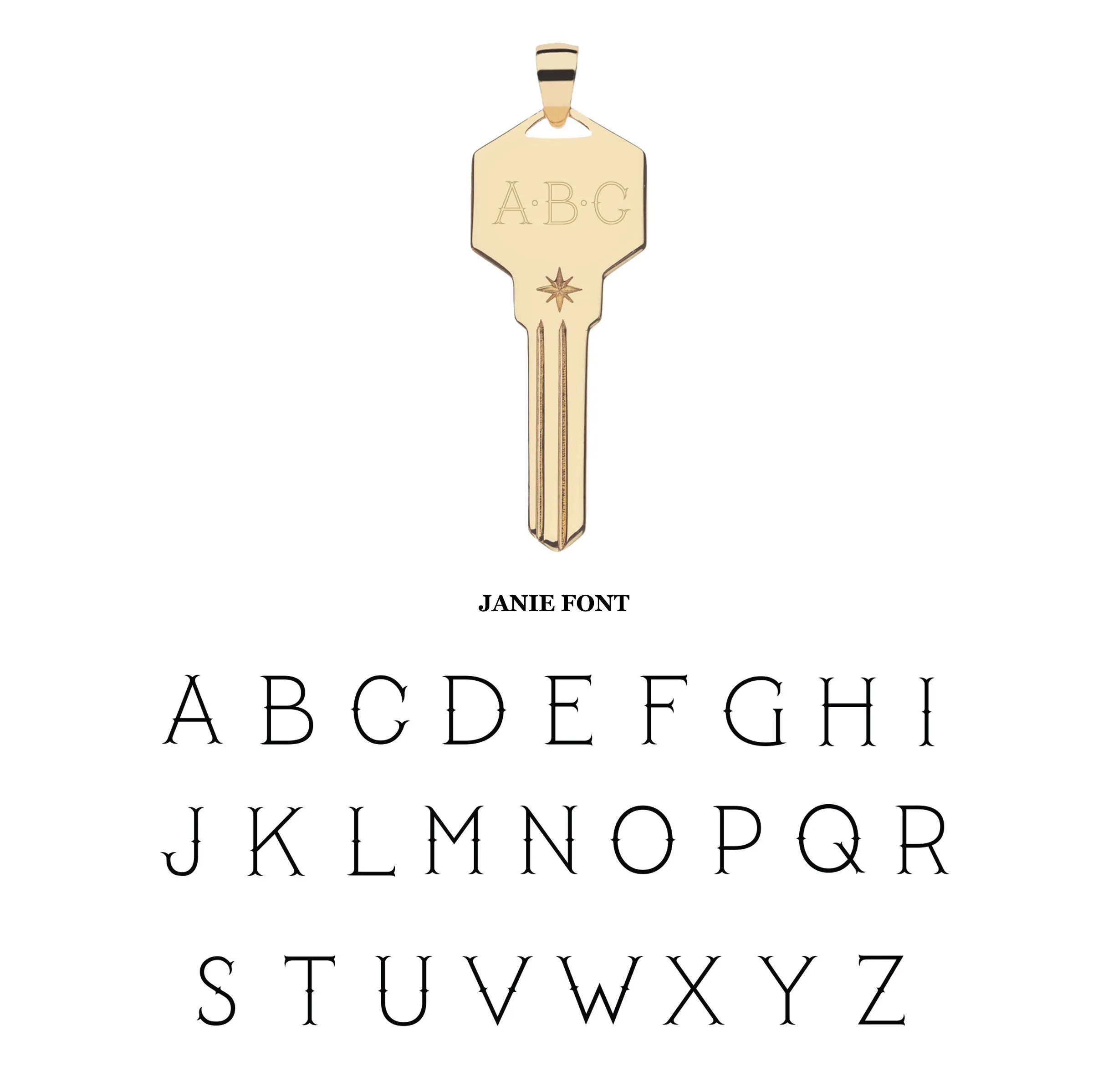 FOREVER Engravable Key Pendant