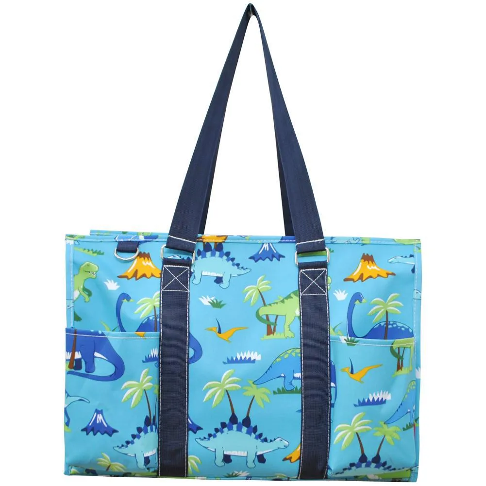 Friendly Dinosaur NGIL Zippered Caddy Large Organizer Tote Bag