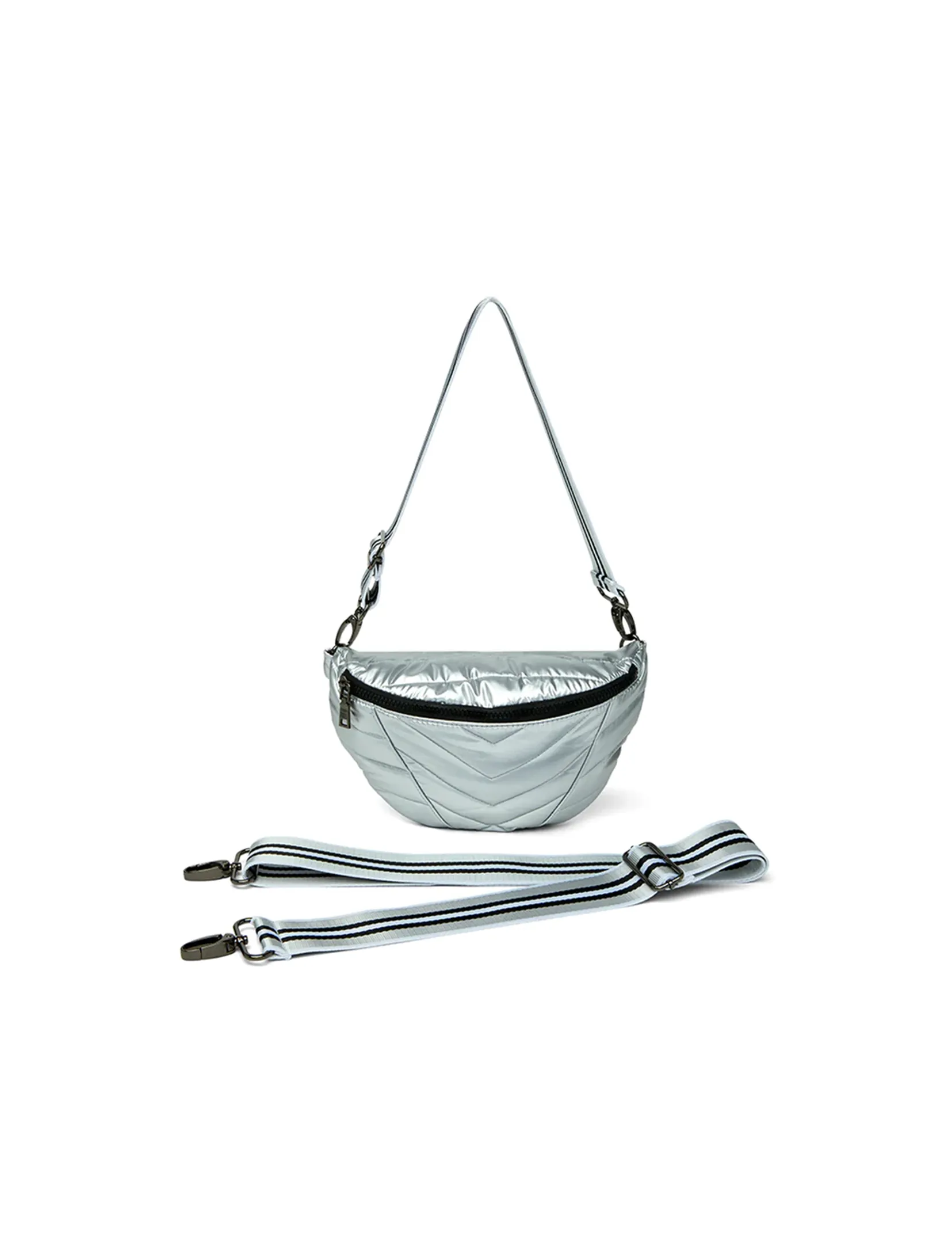 Little Runaway Crossbody, Pearl Silver