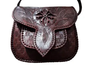 LSSAN Leather Handbag - Brown Star