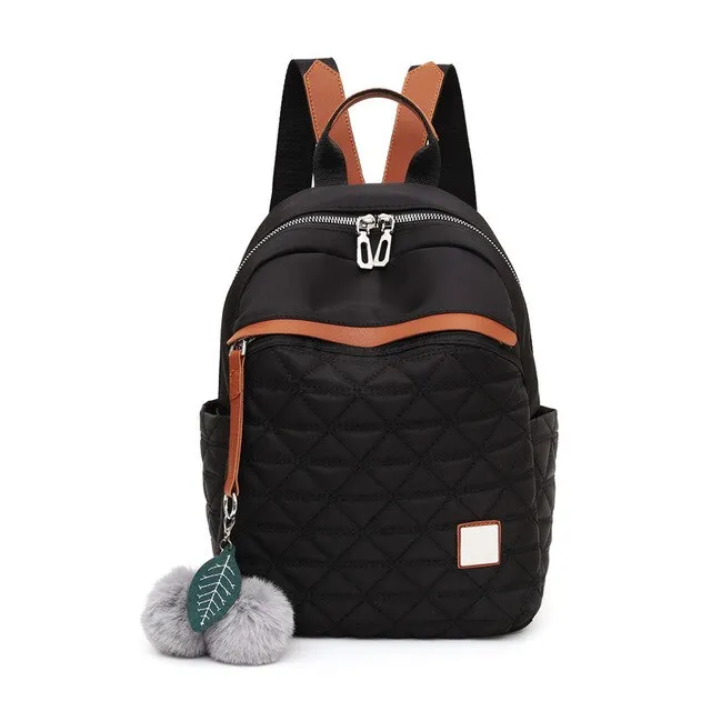 Luxury Designer Hairball Oxford School Bag and Backpack