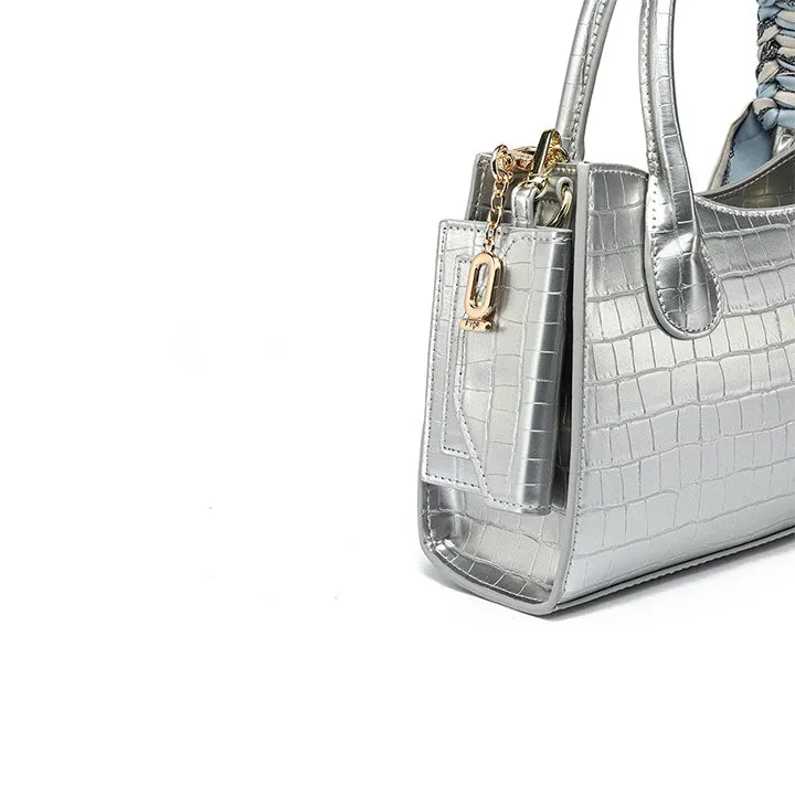 Metallic Textured Handbag BD 96