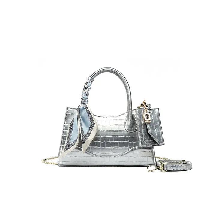 Metallic Textured Handbag BD 96