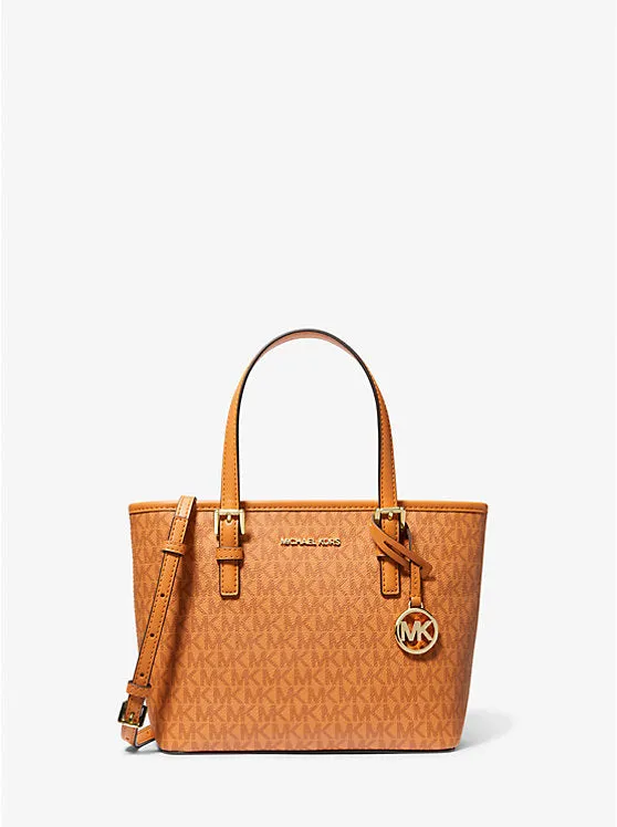 Michael Kors Jet Set Travel Extra-Small Logo Top-Zip Tote Bag