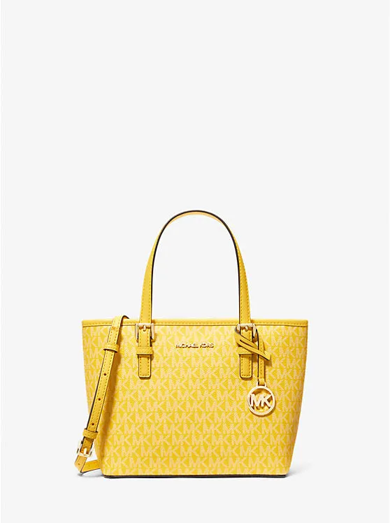 Michael Kors Jet Set Travel Extra-Small Logo Top-Zip Tote Bag