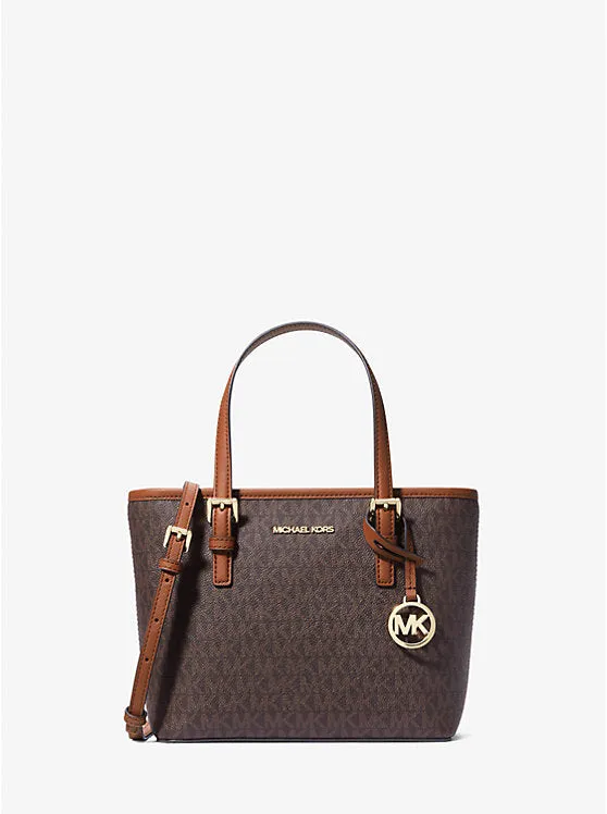 Michael Kors Jet Set Travel Extra-Small Logo Top-Zip Tote Bag