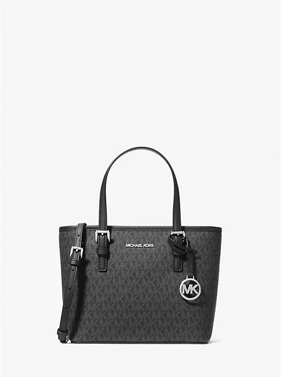 Michael Kors Jet Set Travel Extra-Small Logo Top-Zip Tote Bag