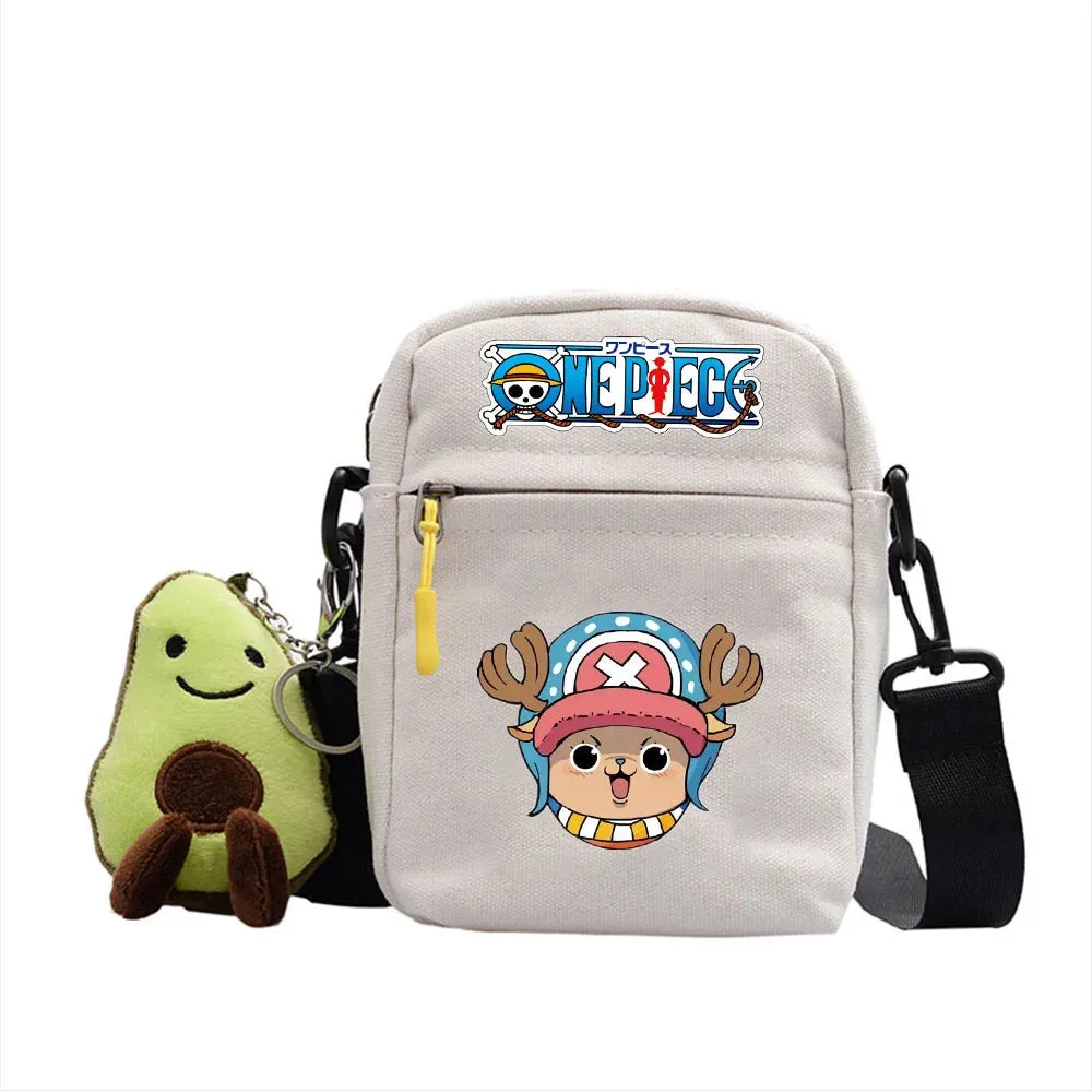 One Piece Luffy Single Shoulder Bag Aniem Cosplay Sling Backpack Casual Daypack Small Square Bag