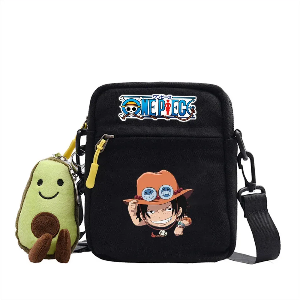 One Piece Luffy Single Shoulder Bag Aniem Cosplay Sling Backpack Casual Daypack Small Square Bag