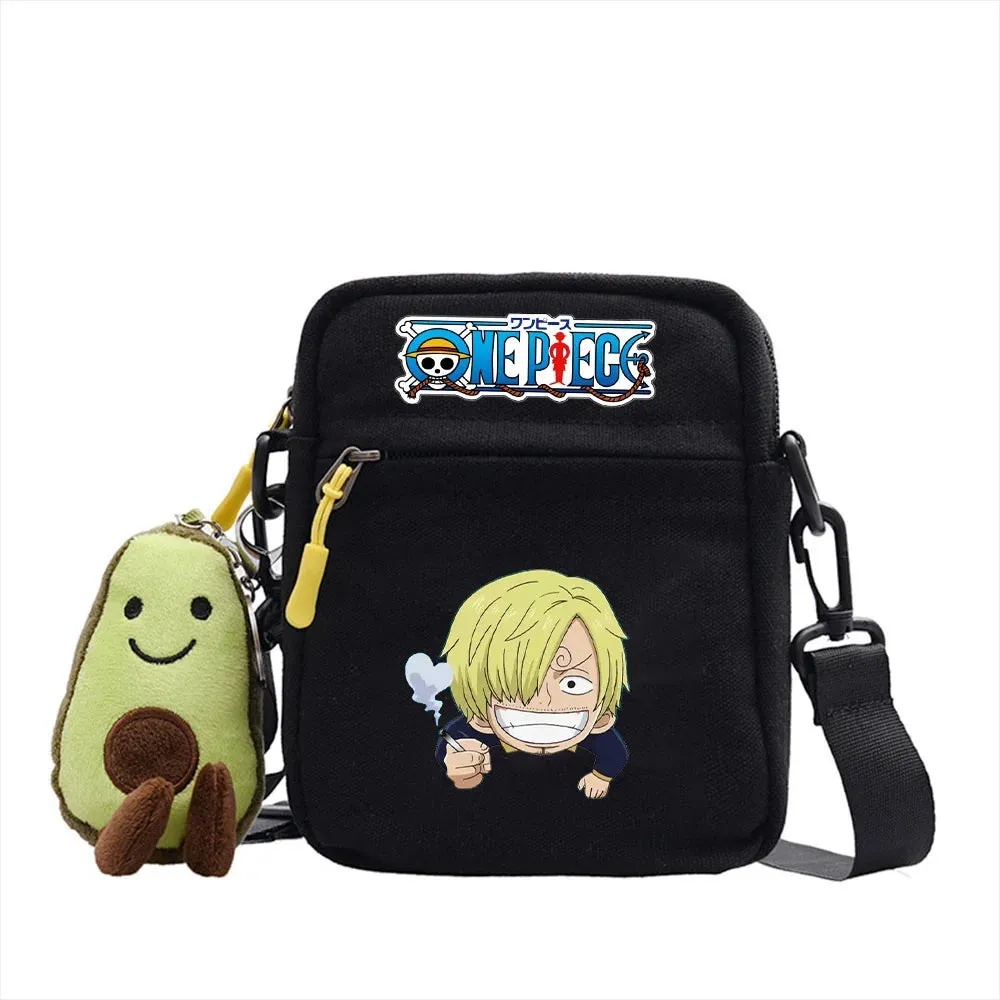 One Piece Luffy Single Shoulder Bag Aniem Cosplay Sling Backpack Casual Daypack Small Square Bag