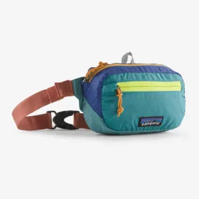 Patagonia Ultra-Light Black Hole Mini Hip Pack - Subtidal Blue Patchwork Design