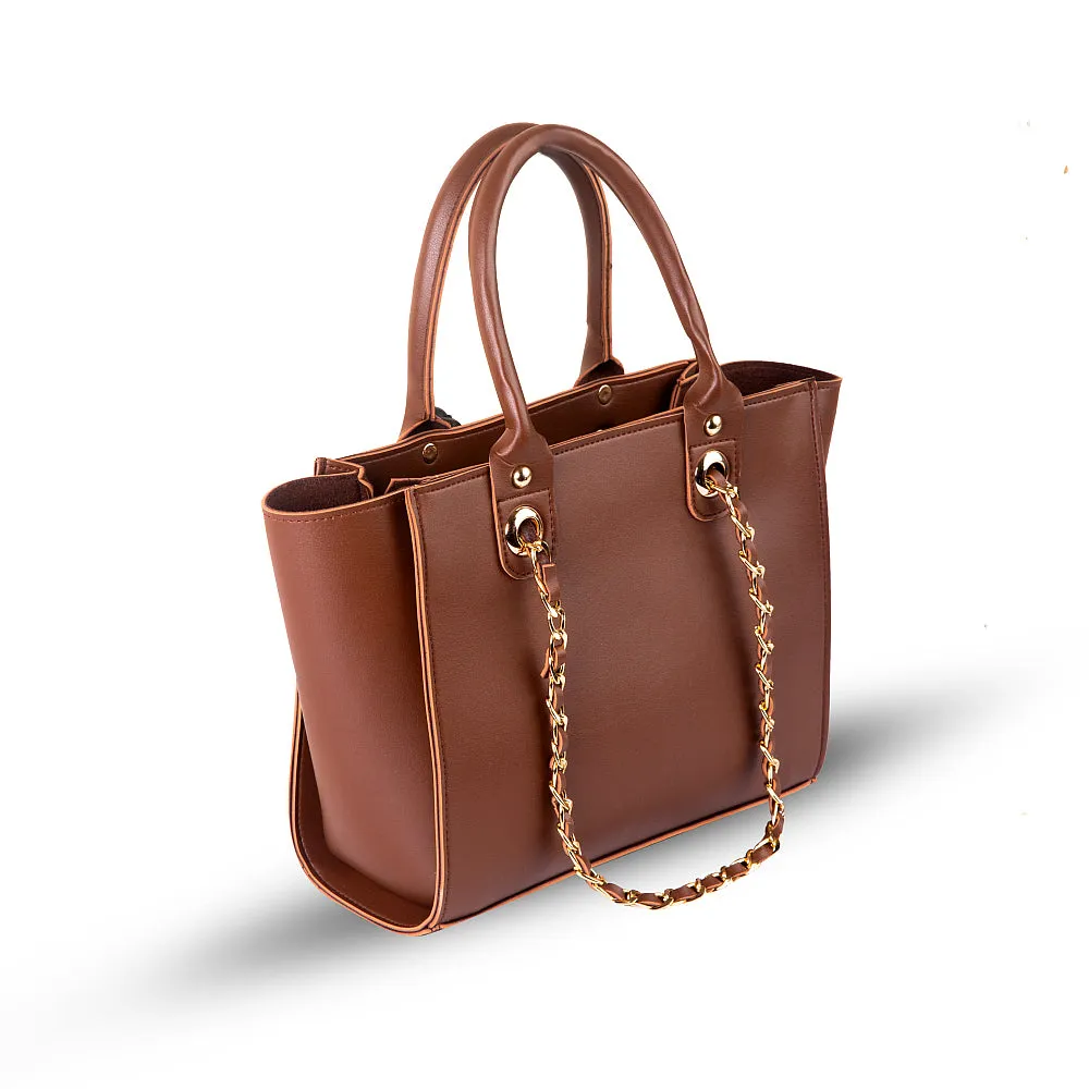 Plush Choco Brown Handbag