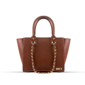 Plush Choco Brown Handbag