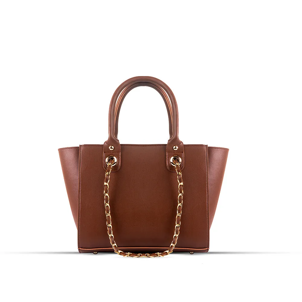 Plush Choco Brown Handbag