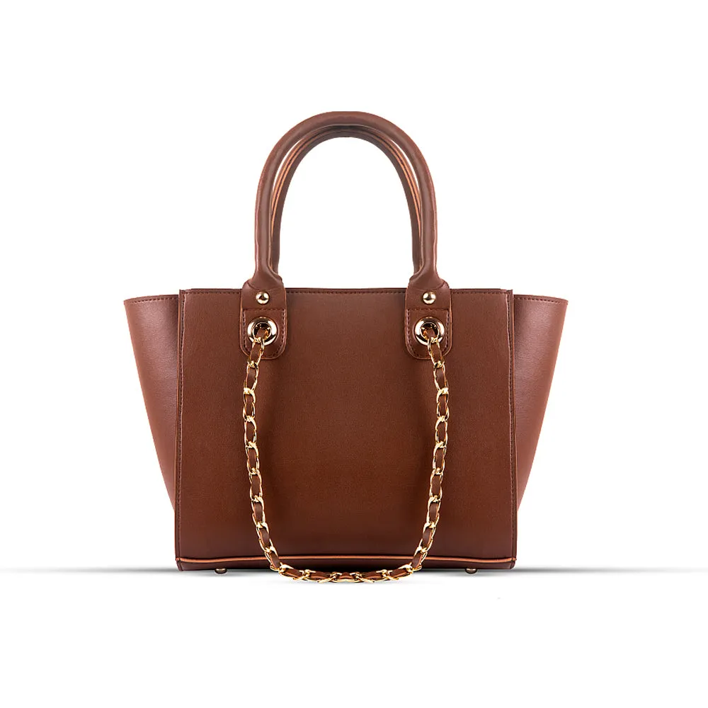 Plush Choco Brown Handbag