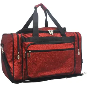 Red Glitter NGIL Canvas 23 Duffle Bag