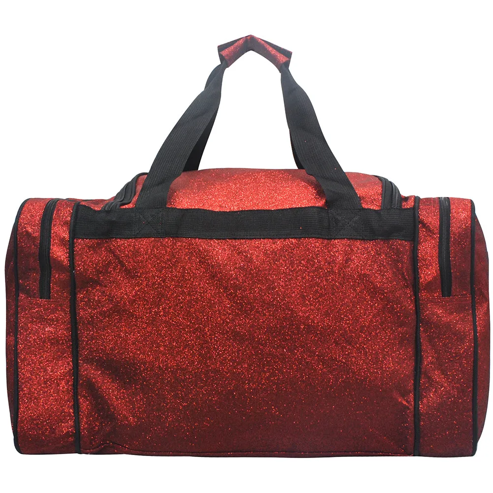 Red Glitter NGIL Canvas 23 Duffle Bag