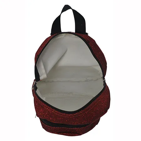 Red Glitter NGIL Mini Backpack