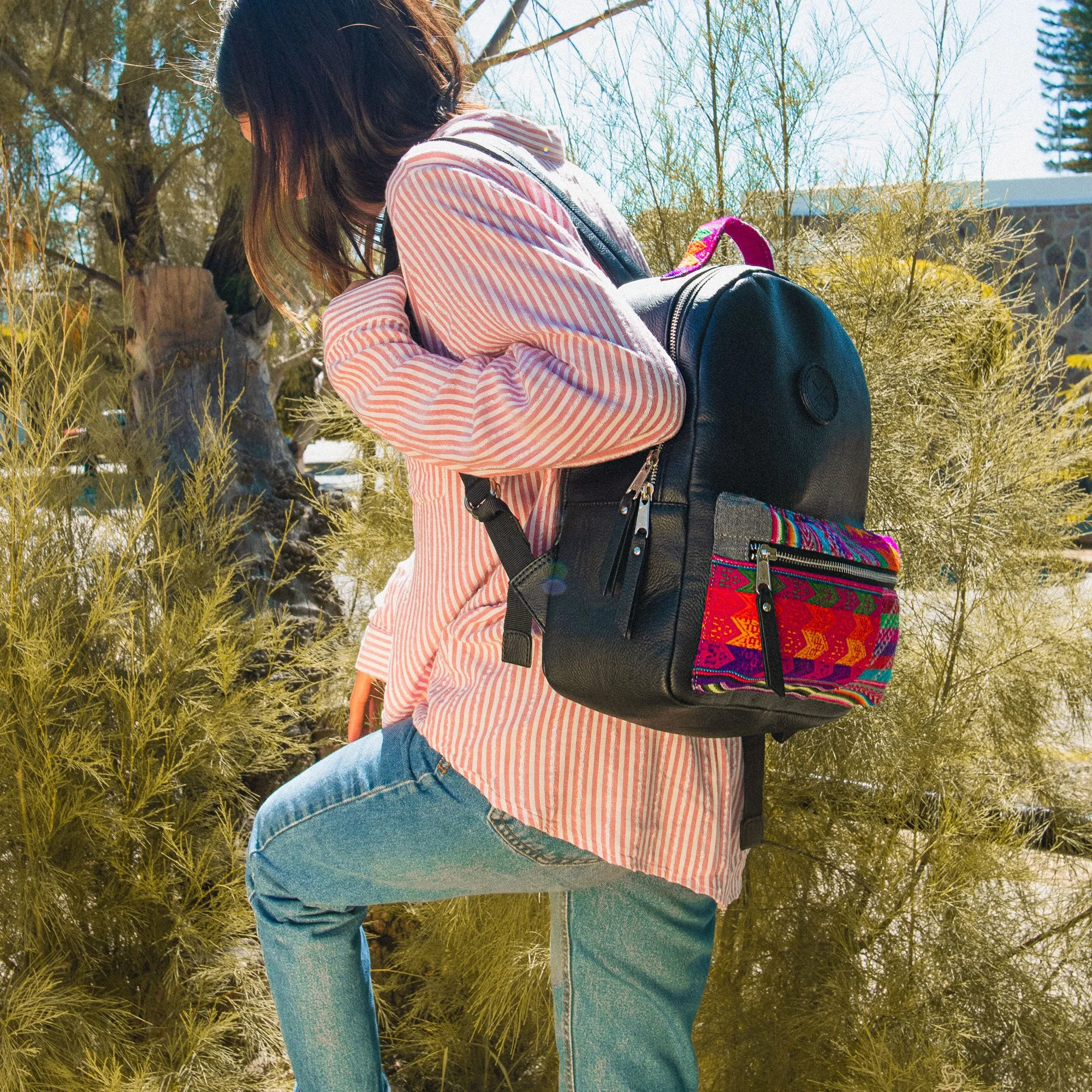 Slate Patchwork Backpack