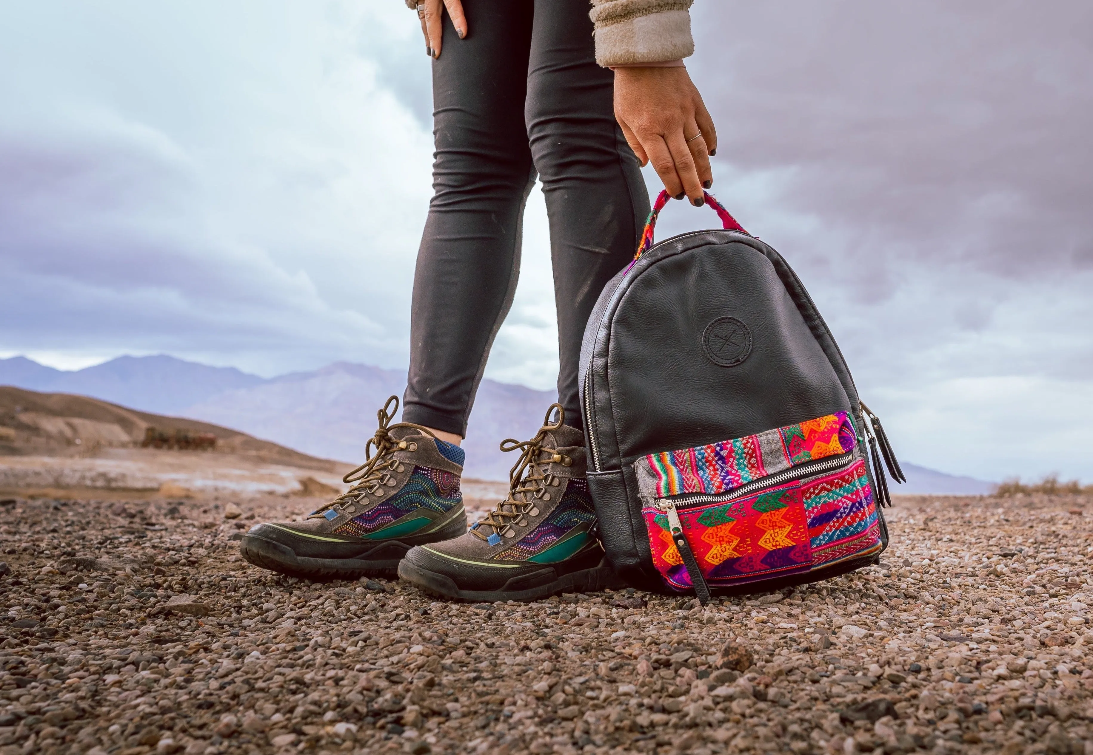 Slate Patchwork Backpack