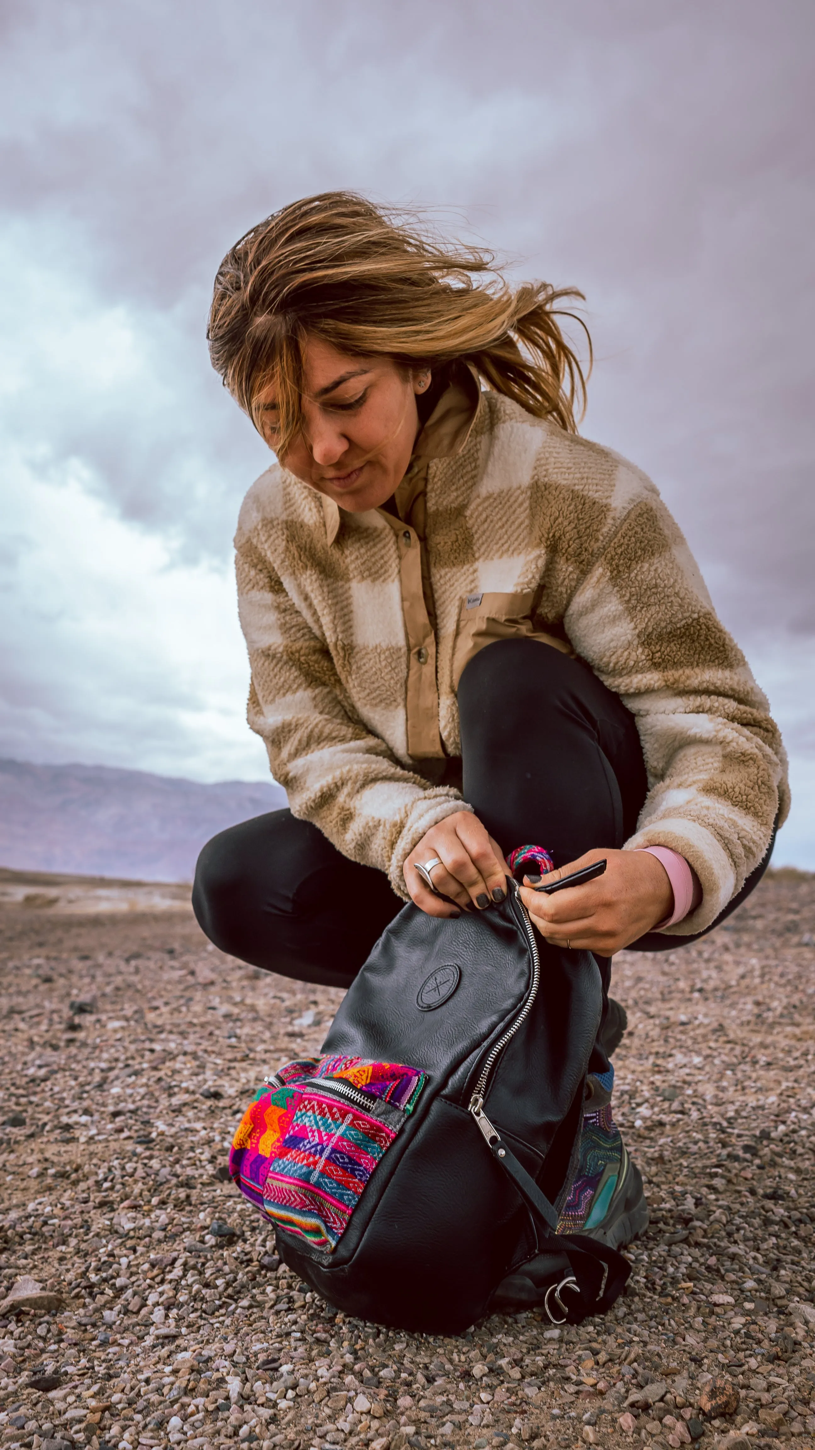 Slate Patchwork Backpack