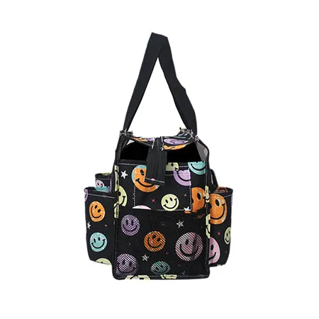 Smiley Faces NGIL Zippered Caddy Organizer Tote Bag