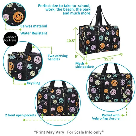 Smiley Faces NGIL Zippered Caddy Organizer Tote Bag