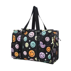 Smiley Faces NGIL Zippered Caddy Organizer Tote Bag